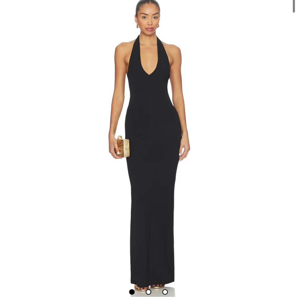 Chic Black Backless Maxi Dress